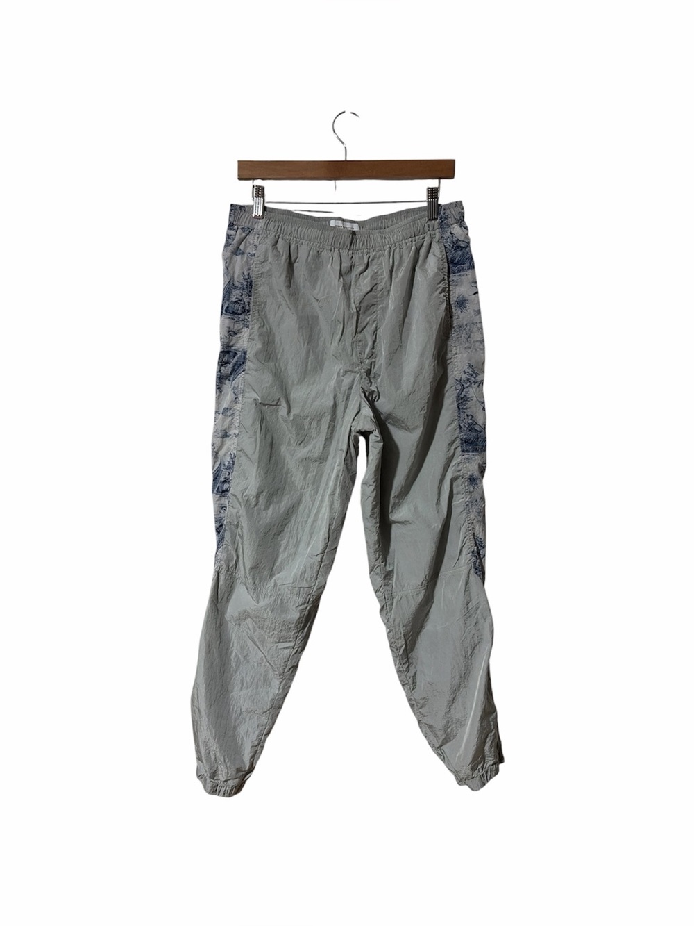 Urban Outfitters Joggers Mens Medium Grey Toile Print Side Stripe